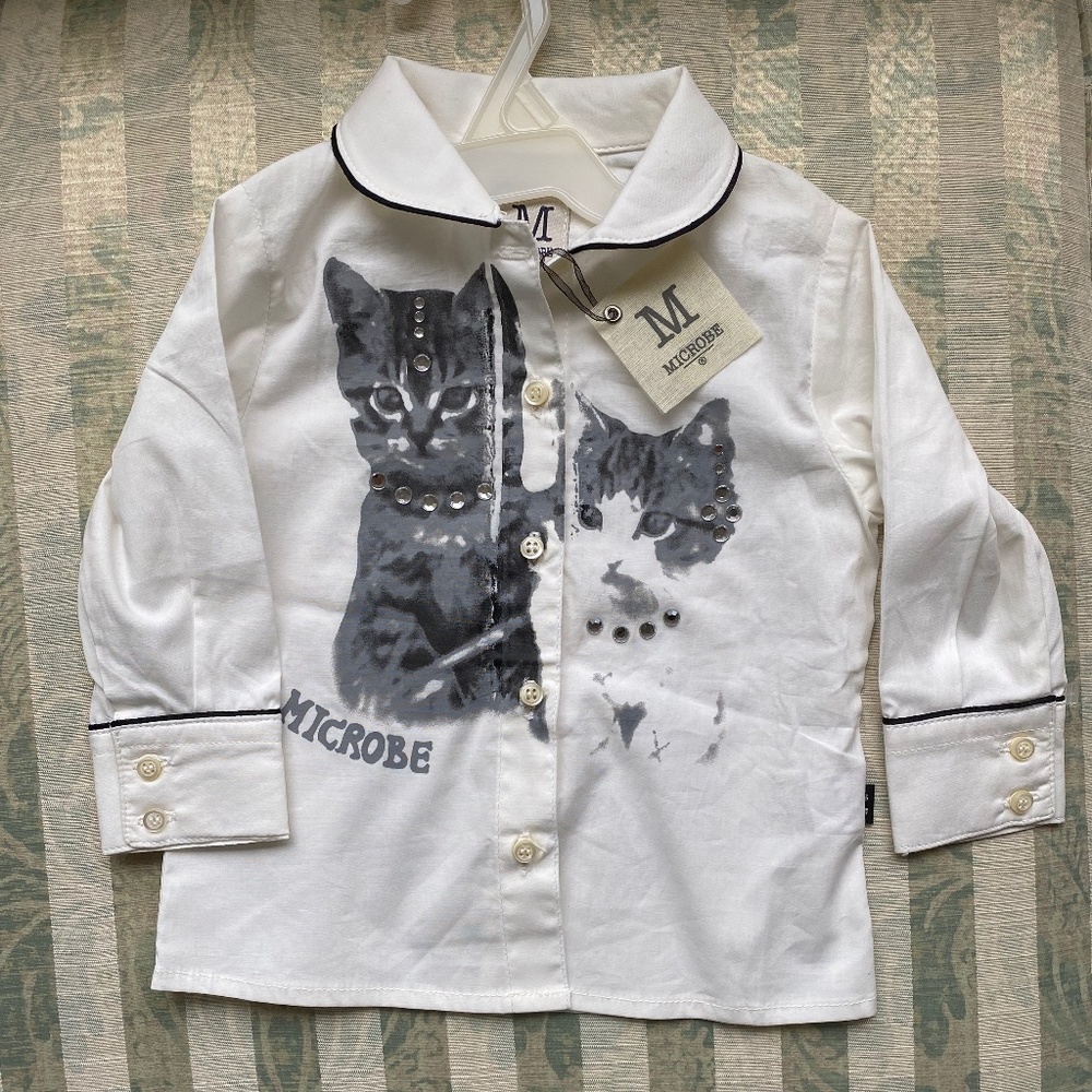 Adorable Baby Girl Shirt Made in Italy - New